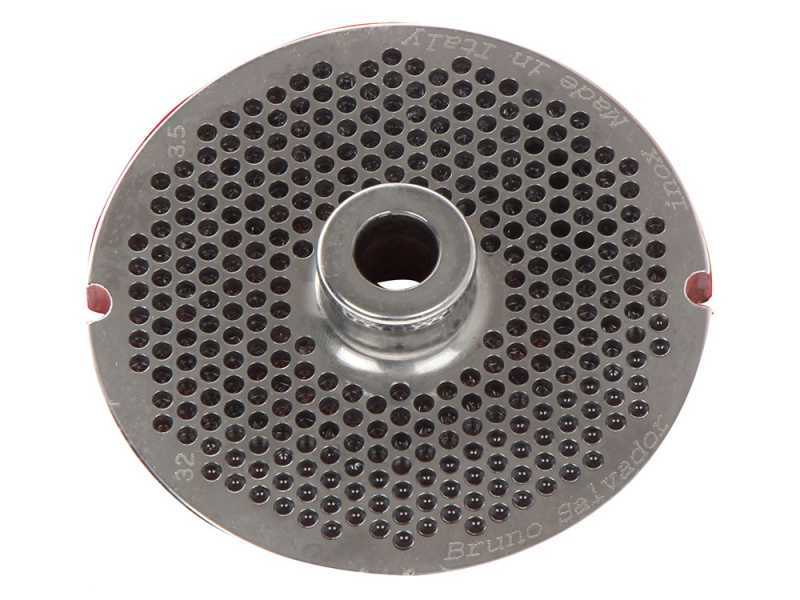 Die Plate for N.8 Meat Mincer - &Oslash; 3.5 mm holes - Die Plate Diameter 61 mm