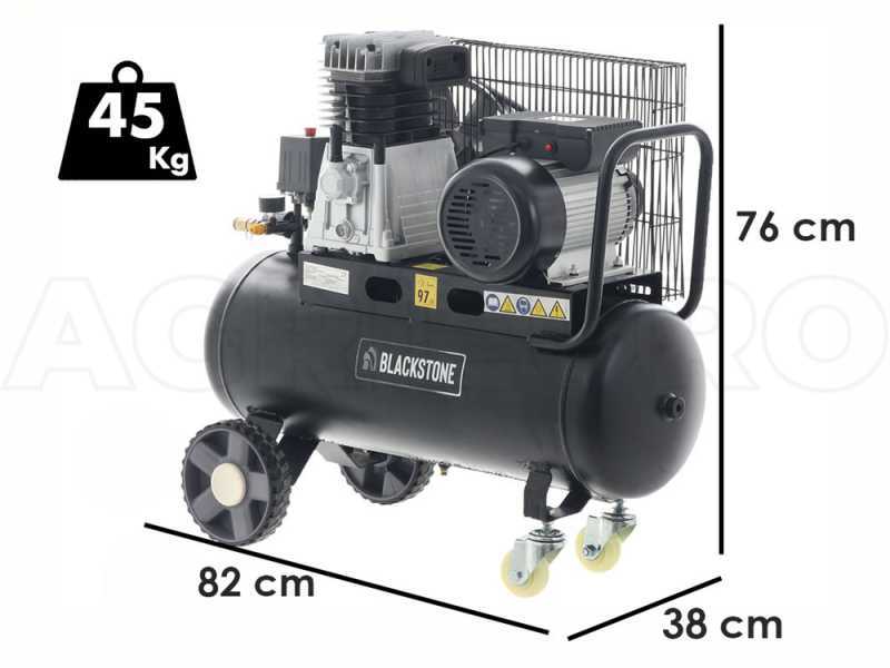 BlackStone B-LBC 50-30 - Electric Belt-driven Air Compressor - 3 Hp Motor - 50 L