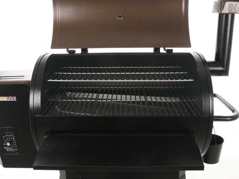 Royal Food RF-PB 3570 Wood Pellet Grill - Stainless Steel Grids - 72x49 cm Cooking Surface