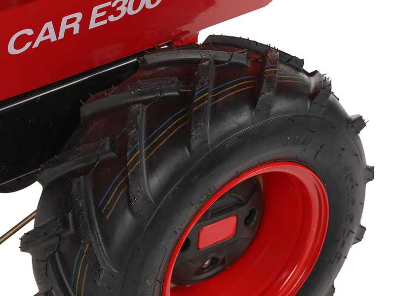 Battery-Powered Power Wheelbarrow GeotechPro Mini Dumper Car E300 - Manual Dumper Barrow 300 Kg