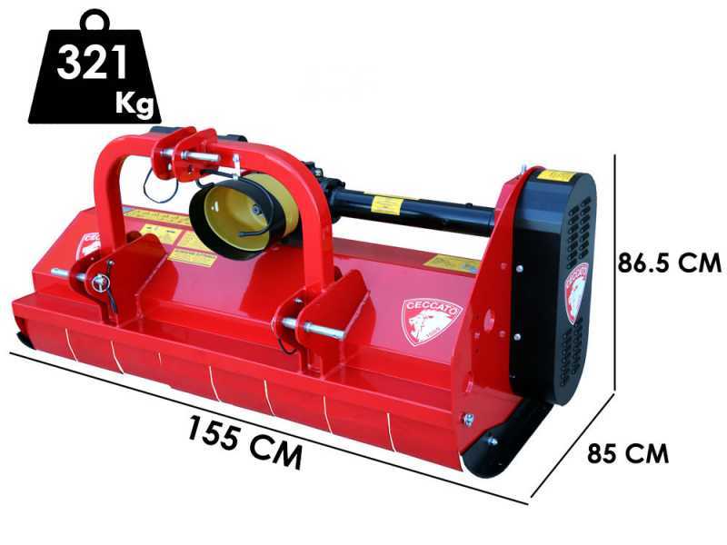 Ceccato Trincione 380 - T1400F  - Tractor-mounted Flail Mower - Fixed Hitch - Medium-light Series