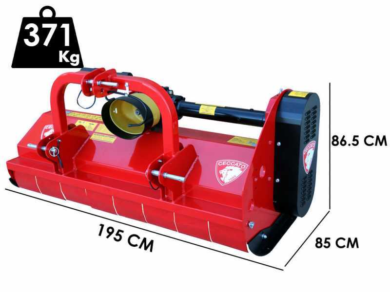 Ceccato Trincione 380 - T1800F - Tractor-mounted Flail Mower - Medium-light Series - Hydraulic Shift