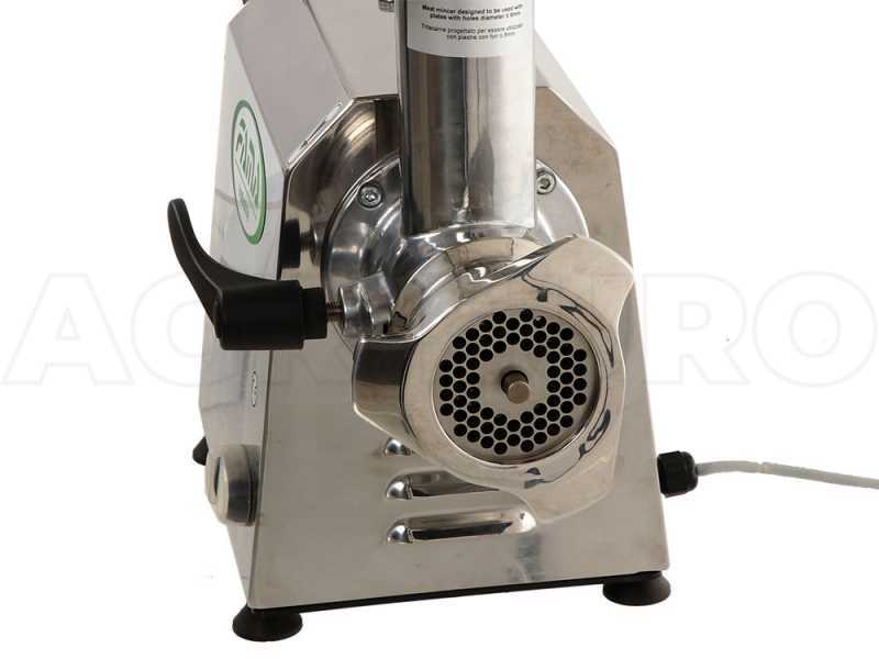 FAMA TGI22 Electric Meat Mincer - with Integrated Grater - Removable Grinding Unit in Food-grade Cast Iron - Single-phase - 230 V / 1.5 hp