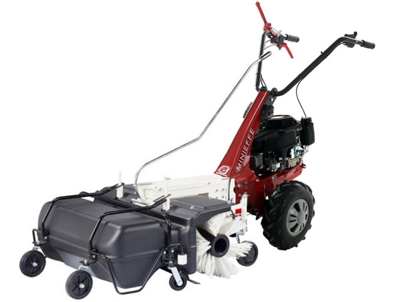 88 cm Petrol Powered Sweeper with Collector Eurosystems Minieffe RM - Loncin 196 OHV