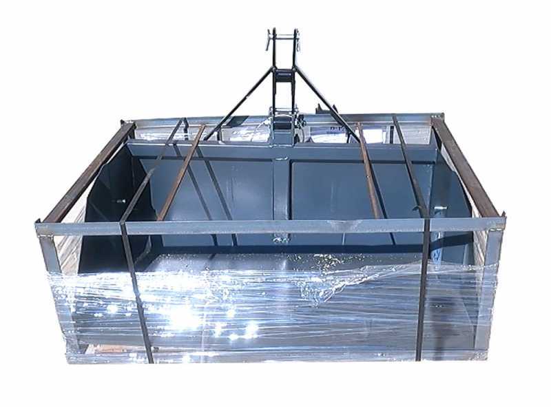 Blackstone B-PAL 140 - Tractor-mounted Rear Loader Bucket - 140 cm Blade - 400 Kg Load Capacity