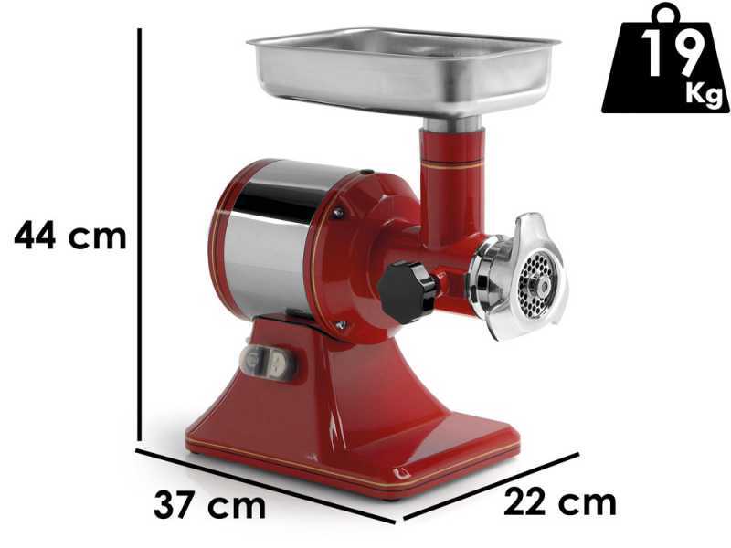 Fama TS12R Retro - Electric meat grinder - Stainless steel grinding unit - 230V