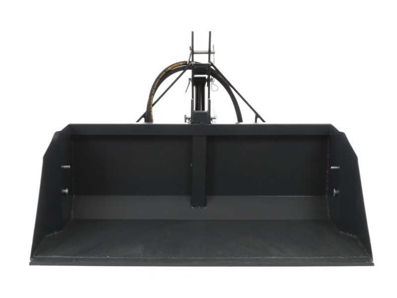 BlackStone B-PAL H 120 - Tractor-mounted Hydraulic Rear Loader Bucket - 120 cm - 400 Kg Load Capacity