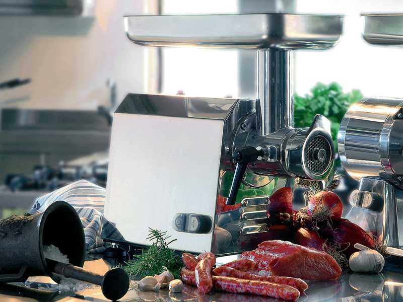 FAMA TI12 Electric Meat Mincer - Body and Grinding Unit in Stainless Steel - Single-phase - 230V/ 1.0 hp