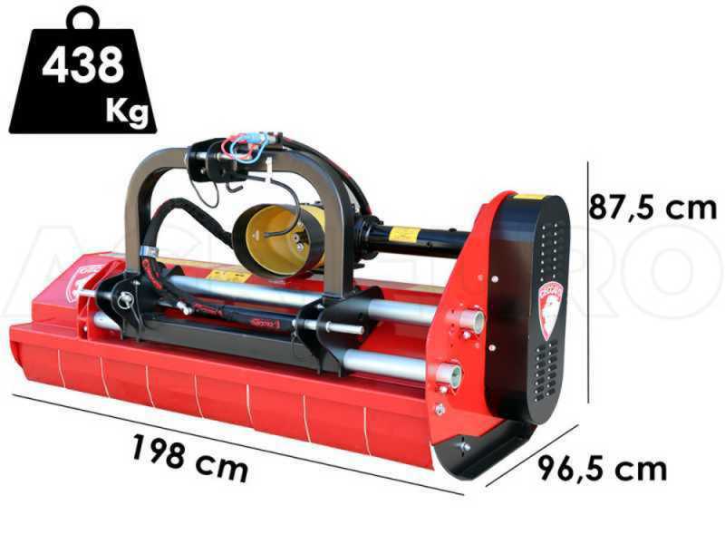 Ceccato Trincione 380 - T1800ID - Tractor-mounted Flail Mower - Medium-light Series - Hydraulic Shift