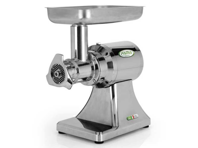 FAMA TS22 Electric Meat Mincer - Removable Grinding Unit in Food-grade Cast Iron - Single-phase - 230V / 1.5 hp