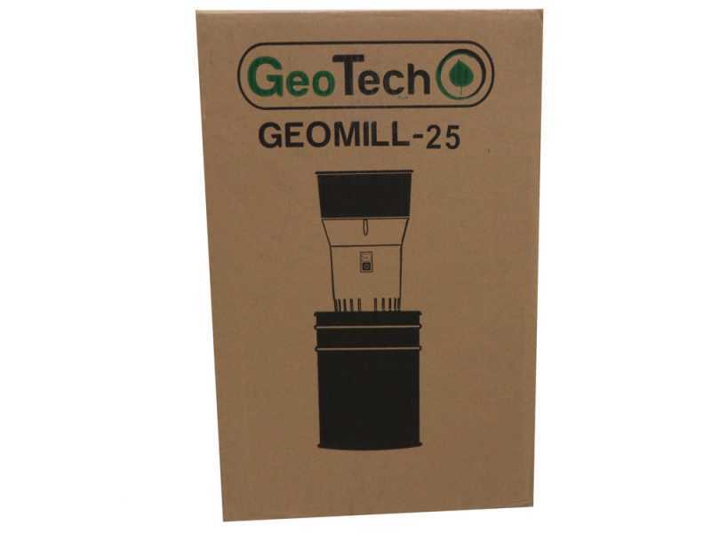 GeoTech GEOMILL-25 - Electric Grain Mill with Bin - 1000W