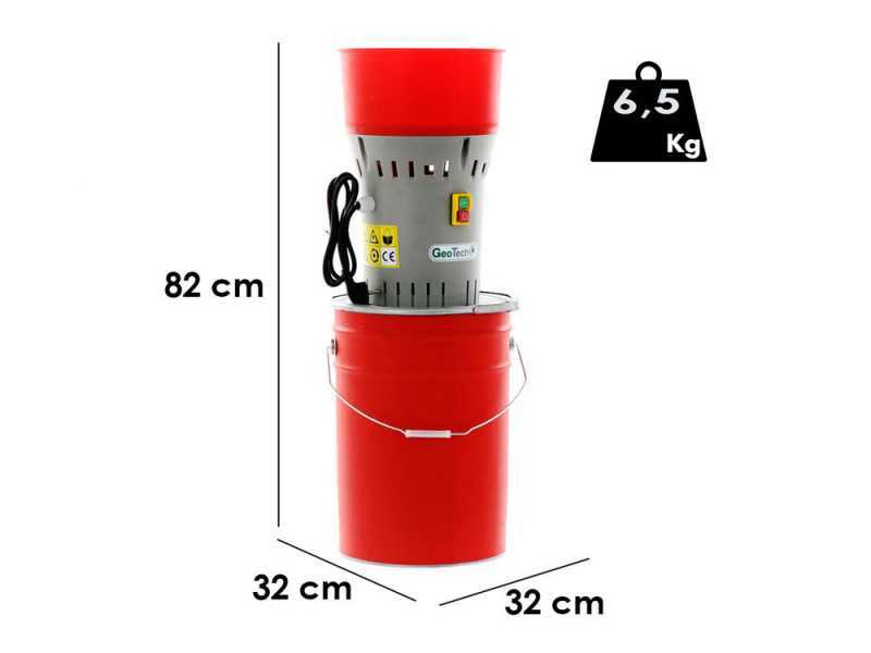 GeoTech GEOMILL-25 - Electric Grain Mill with Bin - 1000W