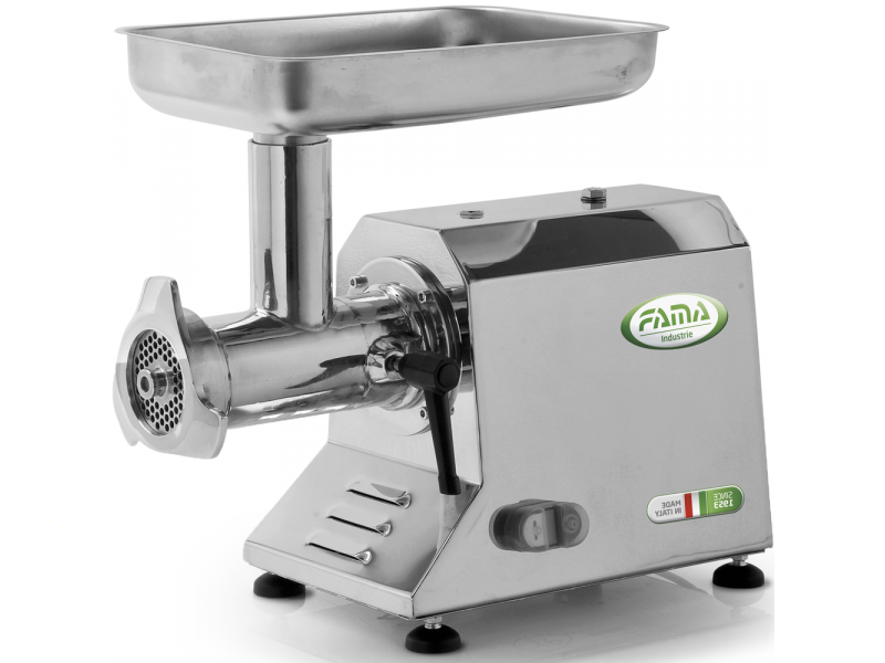 FAMA TIK22 UNIKO Electric Meat Mincer - Stainless Steel Machine Body and Removable Grinding Unit - Three-phase - 400 V / 1.5 hp