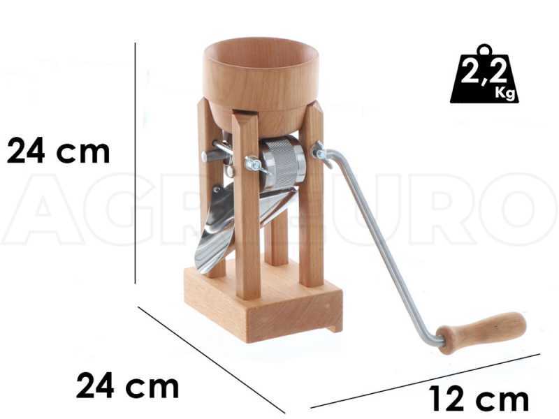 Eschenfelder 1210 Beechwood 150g - Manual Flaker Mill with Stainless Steel Rollers