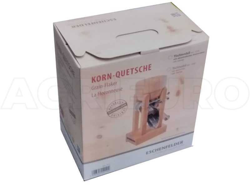 Eschenfelder 1210 Beechwood 150g - Manual Flaker Mill with Stainless Steel Rollers