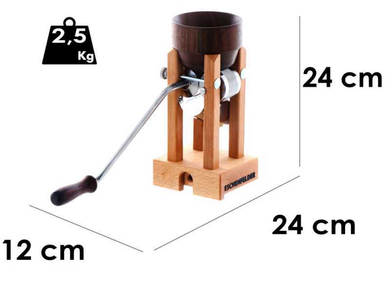 Eschenfelder n1210 150g - Manual Walnut Flaker Mill with Stainless Steel Rollers