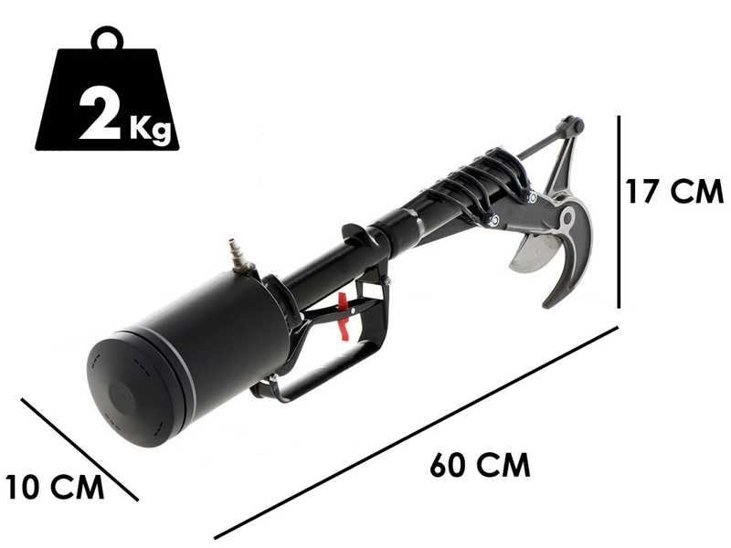 Paterlini Ara 8/U Pneumatic Pruning Shears, Direct Handle