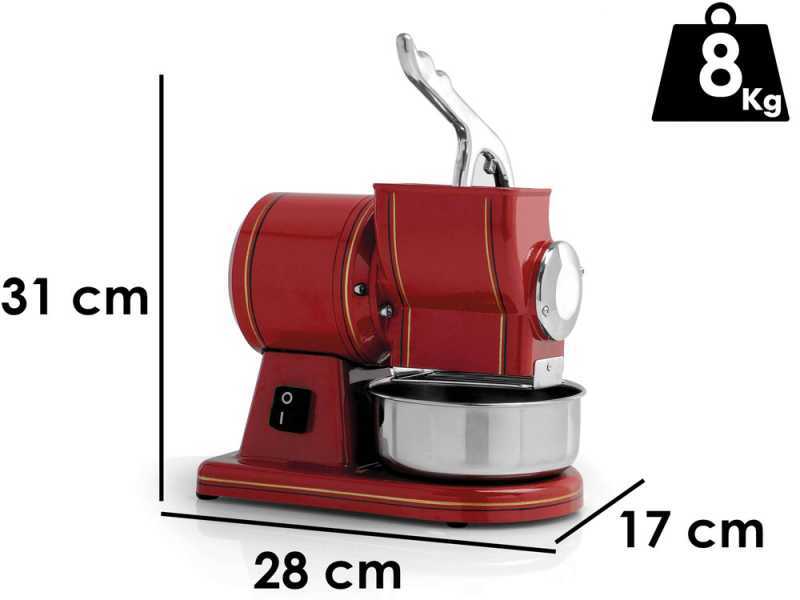 Fama Mignon GM Retr&ograve; - Professional Electric Polished Aluminium Grater - 380W