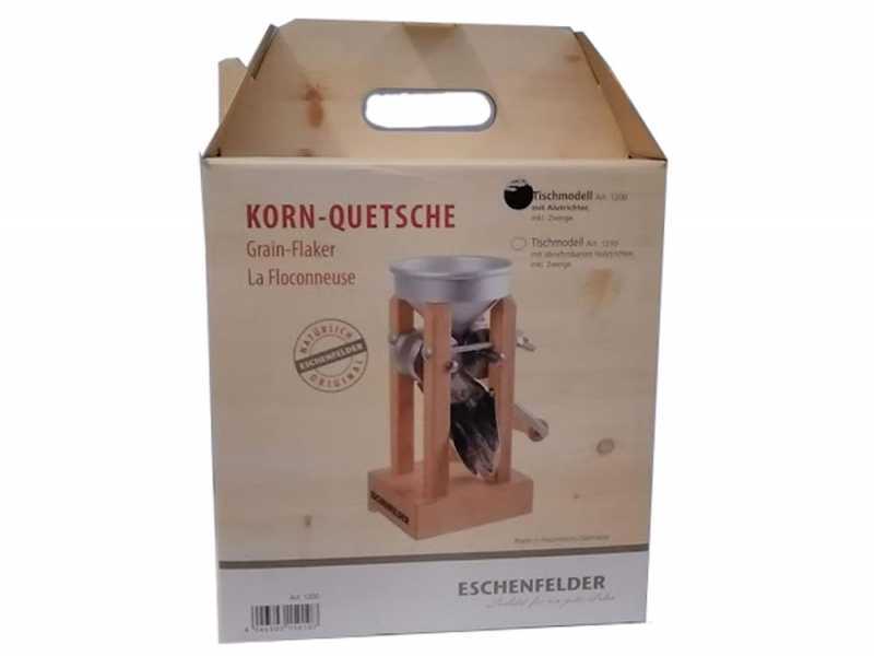 Eschenfelder 1200 Aluminium 150g - Manual Flaker Mill with Stainless Steel Rollers