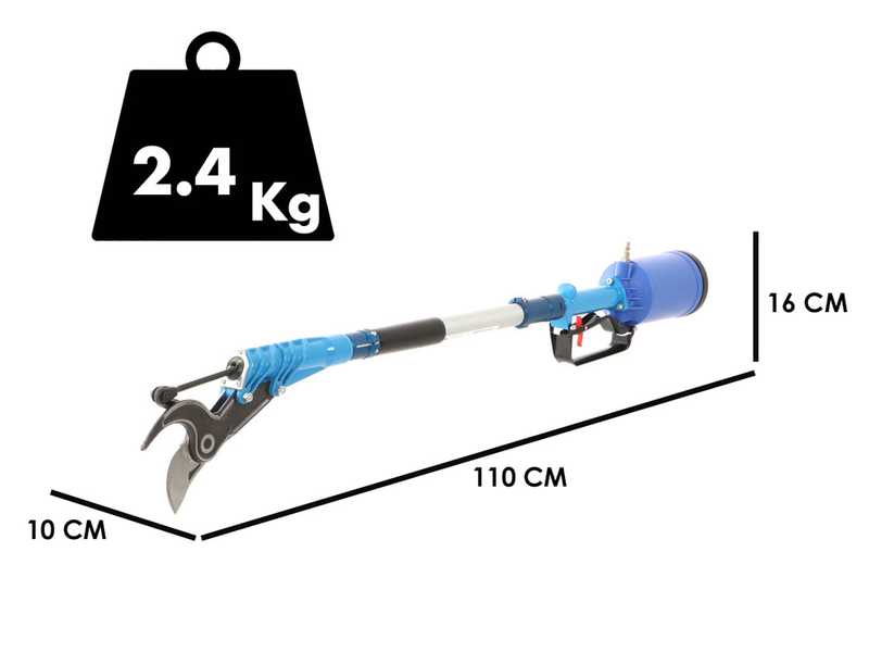 Paterlini Ara 8/D Pneumatic Pruning Shears - 0.5 m - Compressed air