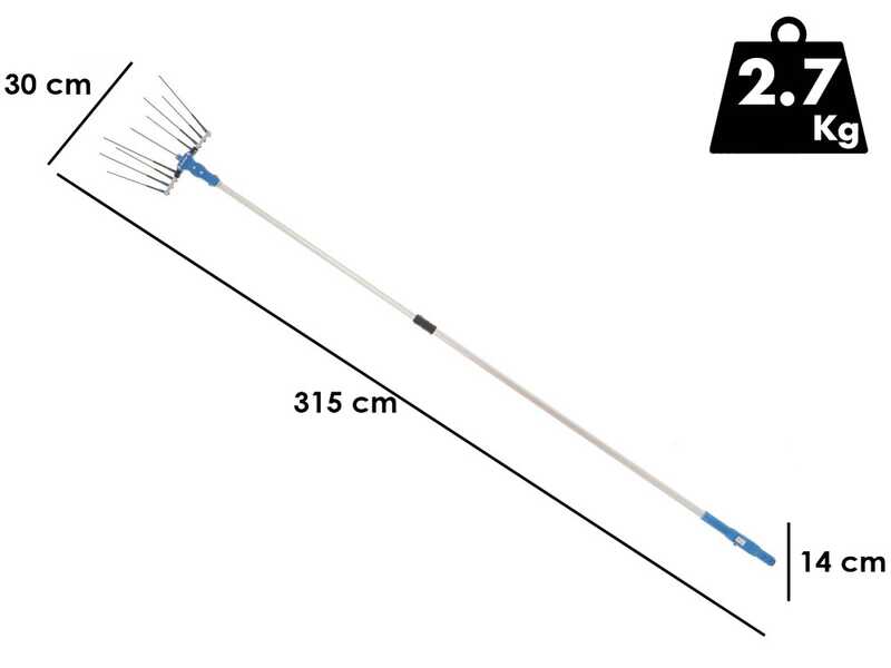 Paterlini OLIVELOX BA 3 Electric Olive Harvester - 12 V - from 2 to 3 Metres