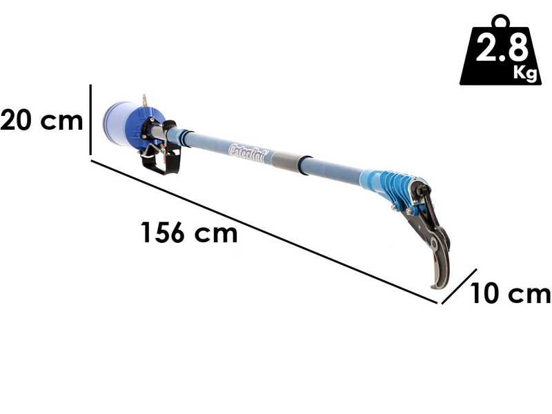 Paterlini Ara 8/U Pneumatic Pruning Shears - 1.0 m Fixed Pole - Compressed Air