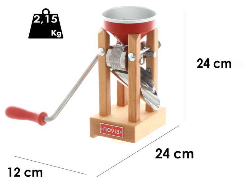 Eschenfelder Novia nr1200 Red Aluminium 150g - Manual Flaker Mill with Stainless Steel Rollers