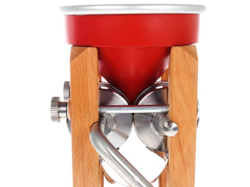 Eschenfelder Novia nr1200 Red Aluminium 150g - Manual Flaker Mill with Stainless Steel Rollers