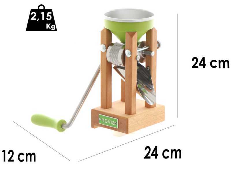 Eschenfelder Novia ng1200 Green Aluminium 150g - Manual Flaker Mill with Stainless Steel Rollers