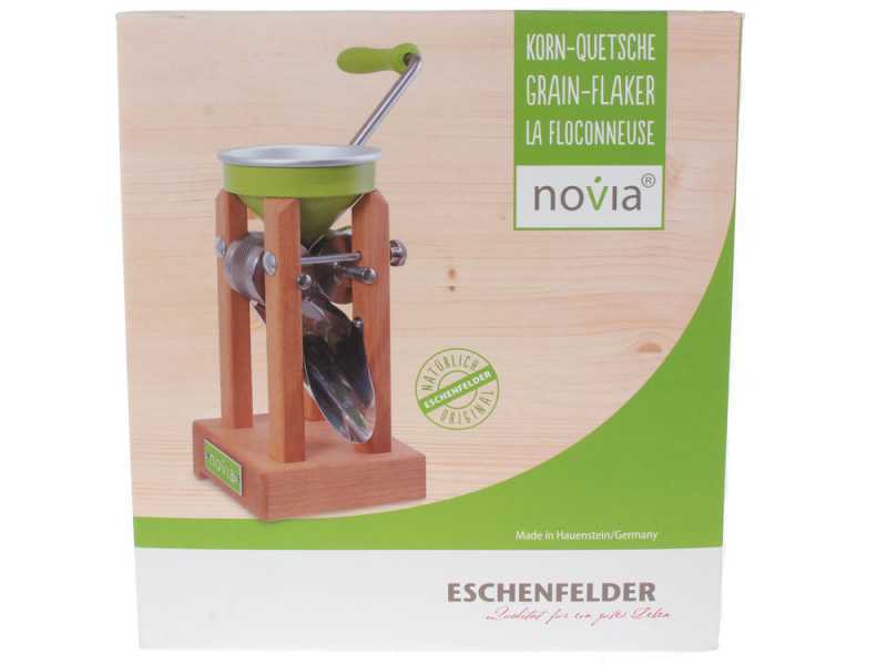 Eschenfelder Novia ng1200 Green Aluminium 150g - Manual Flaker Mill with Stainless Steel Rollers