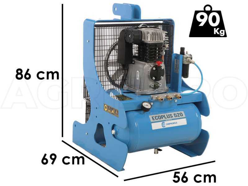 Campagnola PTO ECOPLUS 520 PTO Driven Air Compressor with Three-Point-Hitch for Olive Harvesting and Pruning