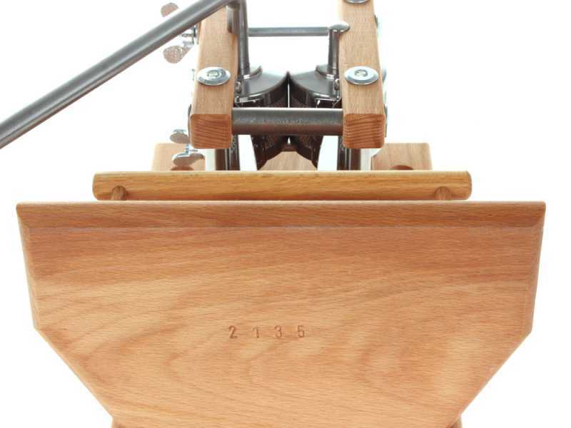 Eschenfelder 1230 Beechwood 150g - Manual Wall-mounted Flaker Mill with Stainless Steel Rollers