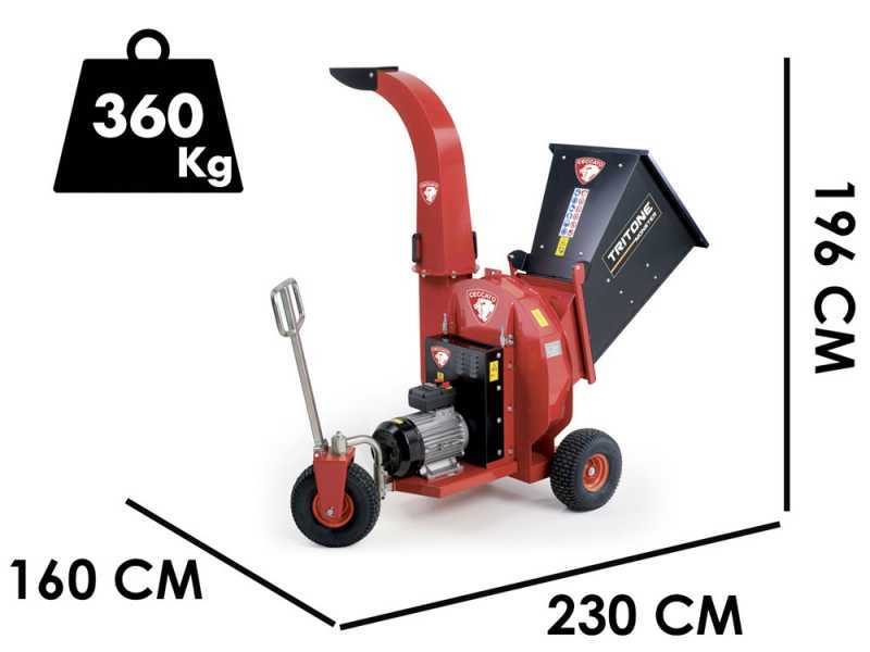 Ceccato Triton Monster Electric - Electric garden shredder - Three-phase - 12.5 HP