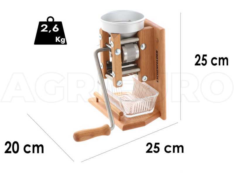 Eschenfelder 1220 Aluminium 150g - Manual Wall-mounted Flaker Mill with Stainless Steel Rollers