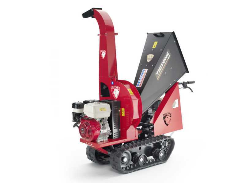 Ceccato Olindo Tritone BIG CINGO - Self-propelled track-mounted garden shredder on wheelbarrow - Honda GX390 engine