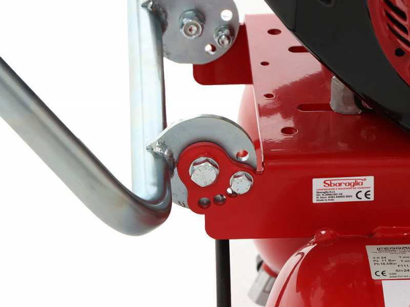 Texas 900 Petrol Engine-driven Air Compressor - Sbaraglia SC420 Engine - 14 HP