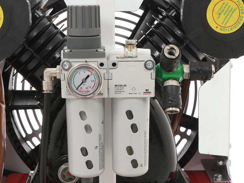 Texas 900 Petrol Engine-driven Air Compressor - Sbaraglia SC420 Engine - 14 HP