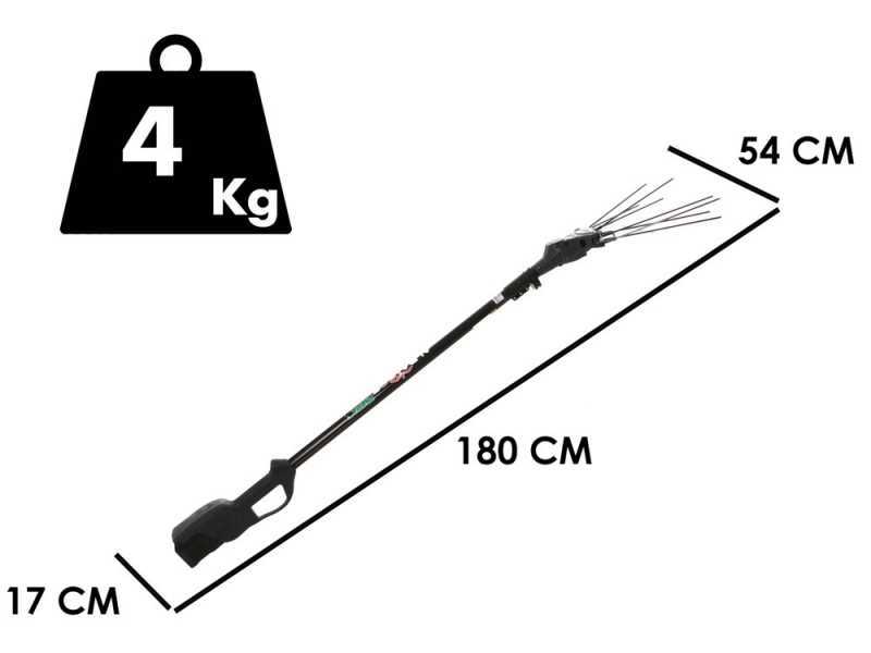 Zanon Albatros PRATIK C/AL 200 - Lithium-battery Olive Harvester - 2x (36V-5Ah)