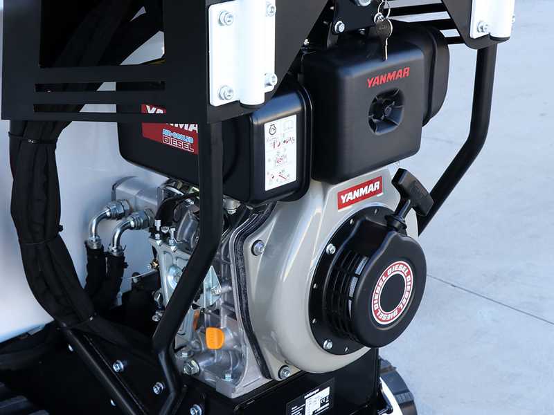 Seven Italy TH500C L70-E Tracked Diesel Power Barrow - Hydraulic dumper truck 500 Kg with bucket