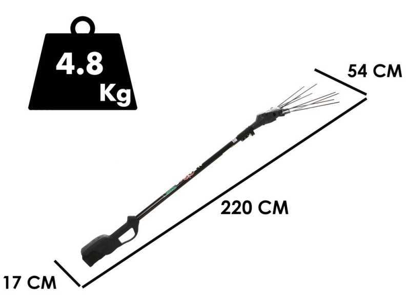 Zanon Albatros PRATIK C/AL 300 - Lithium-battery Olive Harvester - 2x (36V-5Ah) 