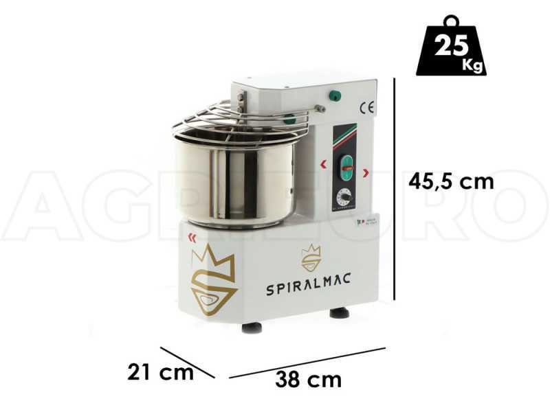 SPIRALMAC SV5HH ROYAL - High Hydration Spiral Mixer - 10 Speeds - 5 Kg
