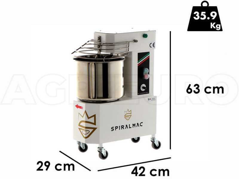 SPIRALMAC SV8VV - Spiral Mixer - 10 Speeds - 8 Kg