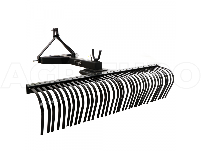 Blackstone B HLRK 210 Heavy duty Tractor mounted Landscape Rake with 3 point Hitch