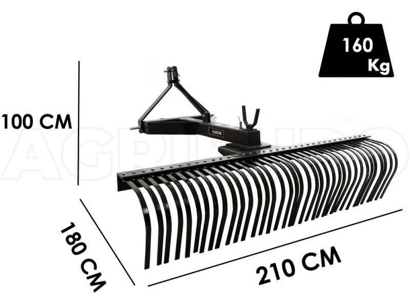 Blackstone B HLRK 210 Tractor mounted Landscape Rake best deal