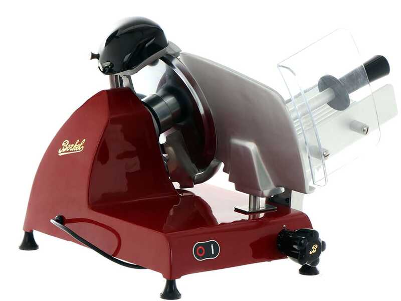 BERKEL Red Line 250 Red - Meat Slicer with 250mm Chrome-plated Steel Blade