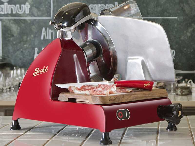 BERKEL Red Line 250 Red - Meat Slicer with 250mm Chrome-plated Steel Blade - CE professional