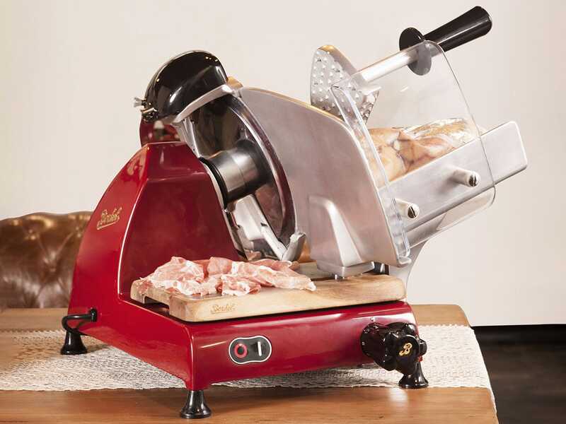 BERKEL Red Line 250 Red - Meat Slicer with 250mm Chrome-plated Steel Blade - CE professional