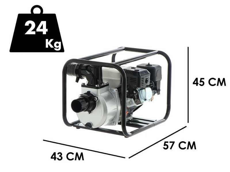 Greenbay GB-WP 80 Petrol Water Pump - with 80 mm Fittings