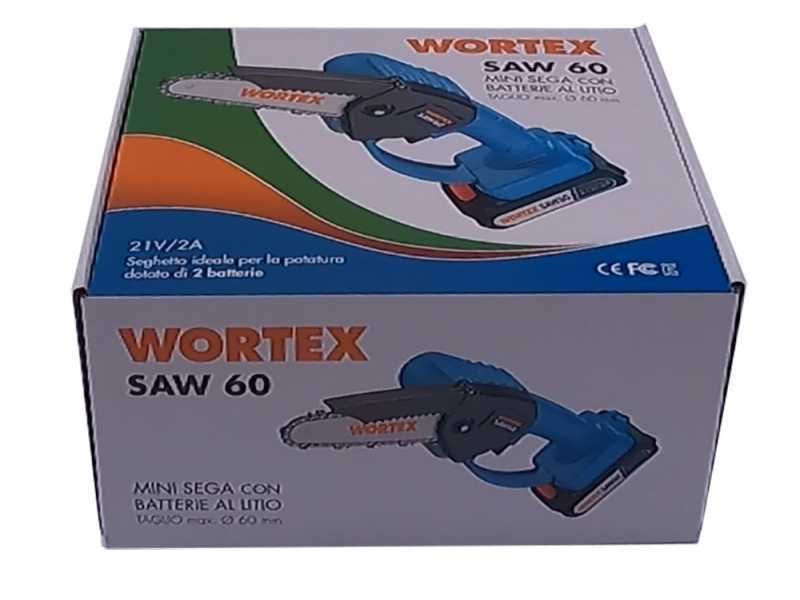 WORTEX SAW 60 Manual Battery-powered Electric Pruner - 2 batteries and battery charger included