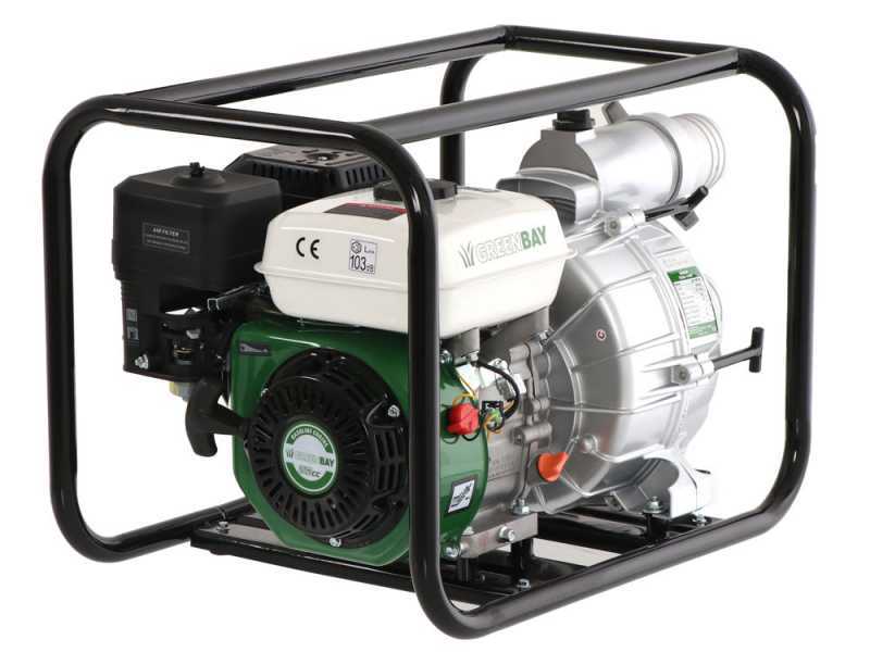 Greenbay GB-TWP 80 Petrol Water Pump - For Dirty Waters - with 80 Fittings